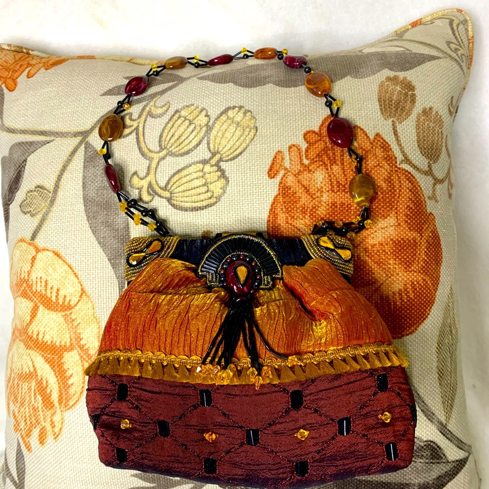Mary Frances Beaded Quilted Evening Hand Bag